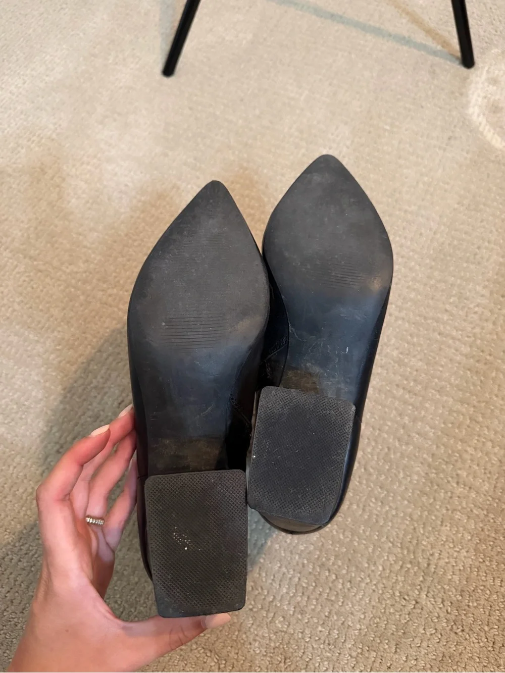 Steve Madden Black Pointed Toe Women's Ankle Boots